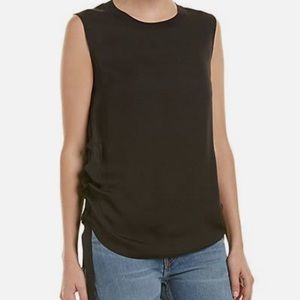 VINCE Black Silk Top Size 4